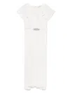 Monnalisa Belted Jumpsuit In White