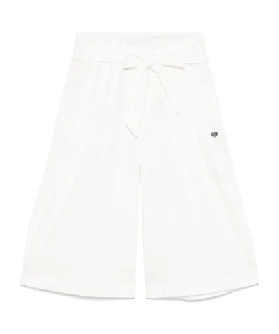 Monnalisa Belted Trousers In White