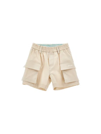 Monnalisa Babies' Bernuda Cargo Levantiner Stoff In Neutral