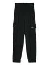 Monnalisa Lurex Cargo Trousers In Black