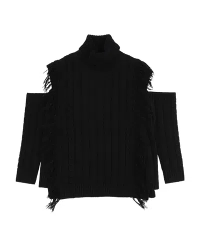 Monnalisa Blended Sweater In Black