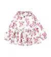 Monnalisa Blossom Print Rain Jacket In White