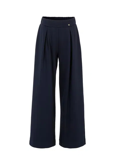 Monnalisa Kids' Blue Trousers For Girl With Hearts