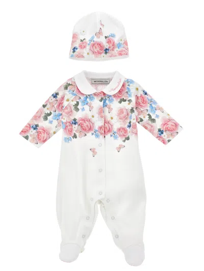 Monnalisa Babies' Blumen-set In White