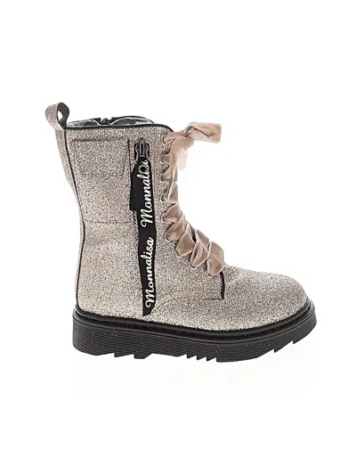 Pre-owned Monnalisa Kids' Boots In Gray