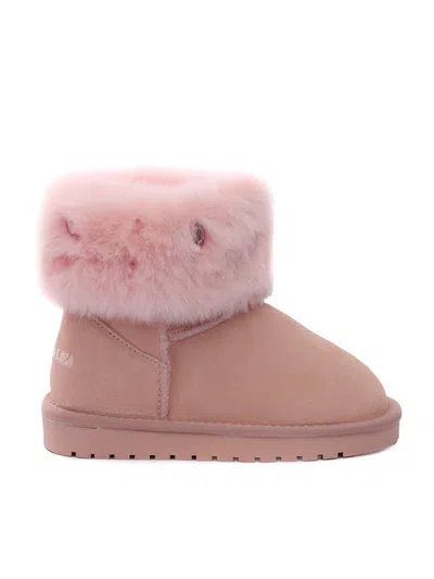 Monnalisa Kids' Boots With Rhinestones In Pink