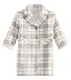 Monnalisa Bouclé Coat In Multicoloured