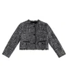 Monnalisa Bouclé Jacket In Multicoloured