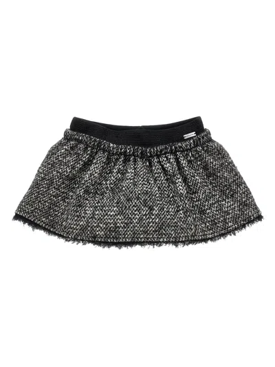MONNALISA BOUCLÉ MINI SKIRT