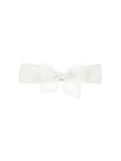 Monnalisa Babies'   Bow And Butterfly Headband In White