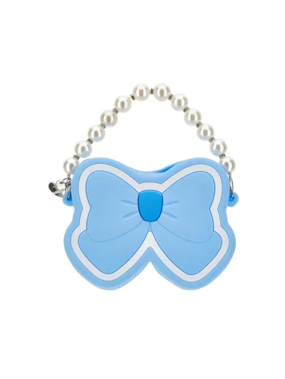 Monnalisa Kids'   Bow Bag In Blue