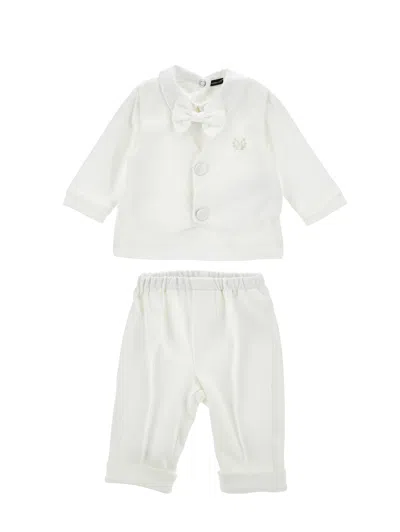 Monnalisa Babies'  Bow Baptism Set In White