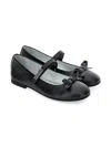 Monnalisa Bow-detail Ballet Flats In Black