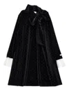 Monnalisa Kleid Mit Schleife Und Strass In Black
