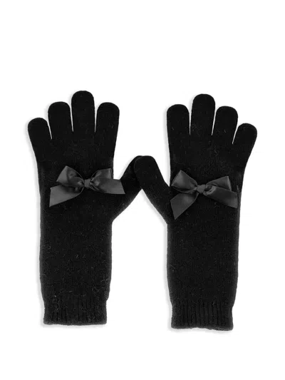 MONNALISA BOW-DETAIL GLOVES