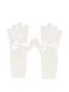 Monnalisa Bow Gloves In White