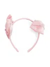 Monnalisa Bow-detail Hair Band In Pink