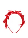 Monnalisa Bow-detail Headband In Red