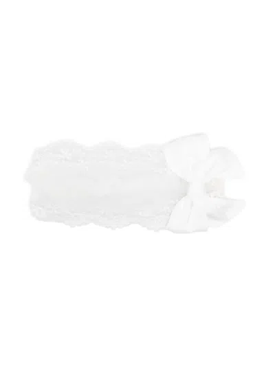 Monnalisa Babies' Bow-detail Headband In White