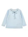 Monnalisa Langarmshirt Mit Schleifendetail In Blue