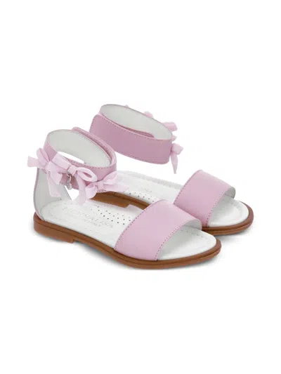 Monnalisa Kids' Bow Detail Sandals In Multi