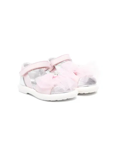 Monnalisa Babies' Bow-detail Sandals In Pink