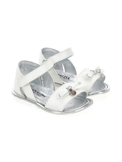 Monnalisa Babies' Bow-detail Sandals In Animal Print