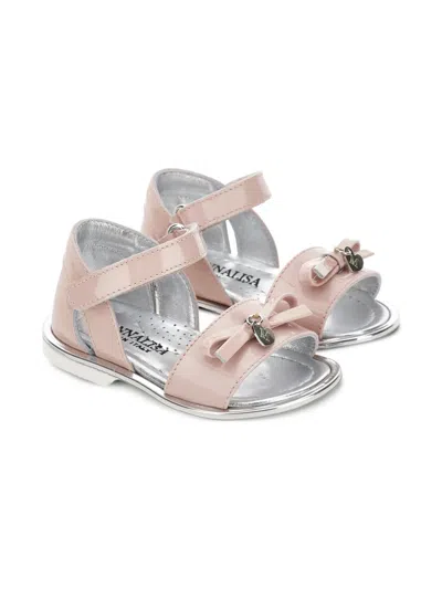 Monnalisa Babies' Bow-detail Strap Sandals In Multi