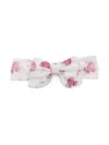 Monnalisa Bow-detailed Printed Hair Band In White