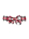 Monnalisa Bow-detailed Tartan Head Band In Red