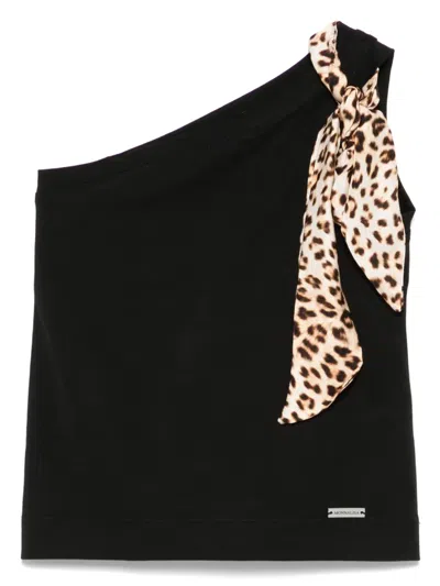Monnalisa Kids' Bow-detailed Top In Black