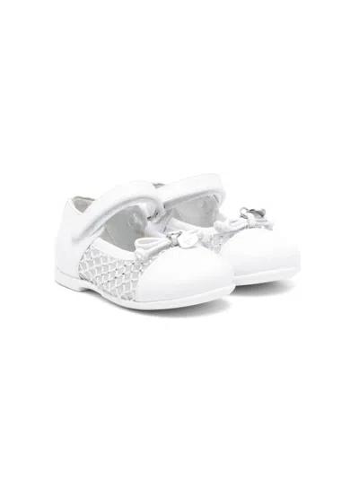 Monnalisa Babies' Bow-detailing Ballet Flats In 白色