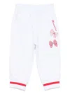 Monnalisa Bow-detailing Track Pants In 白色