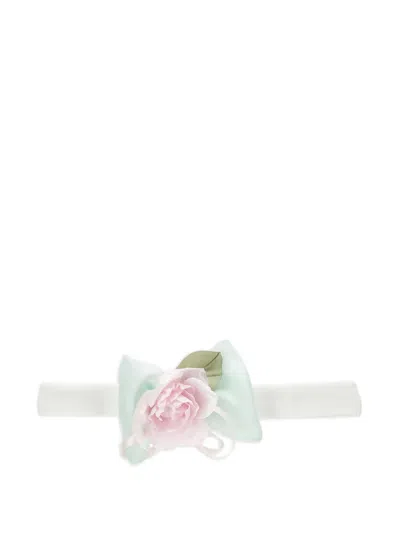 Monnalisa Babies' Bow Floral Headband In Multi