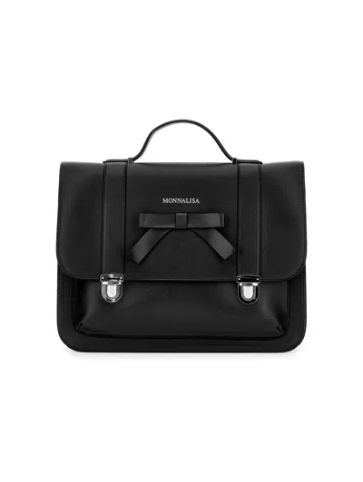 Monnalisa Babies'  Bow Folder In Black