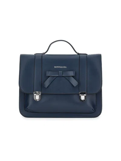 Monnalisa Babies'  Bow Folder In Dark Blue