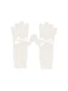 Monnalisa Bow Gloves In White
