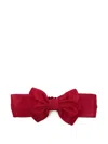 Monnalisa Bow Headband In Red