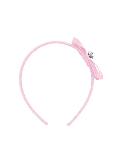Monnalisa Babies'   Bow Headband In Pink