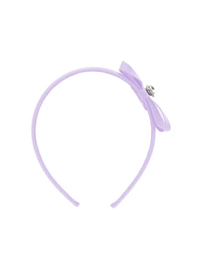 Monnalisa Babies'   Bow Headband In Purple