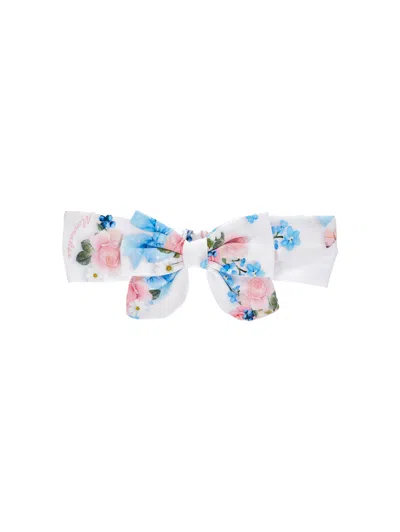 Monnalisa Babies'  Bow Headband In White