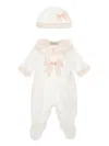 Monnalisa Bow-print Babygrow Set