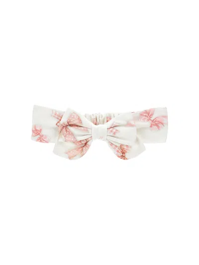 Monnalisa Kids'   Bow Print Bow Band In Multi