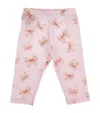 Monnalisa Leggings Mit Schleife Und Print In Pink