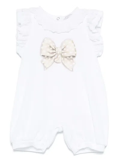 Monnalisa Babies' Bow-print Pyjamas In White