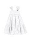 Monnalisa Broderie Anglaise Lace Sundress In White
