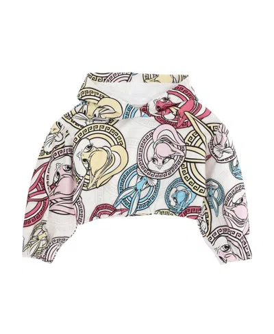 Monnalisa Looney Tunes Fleece Hoodie In White