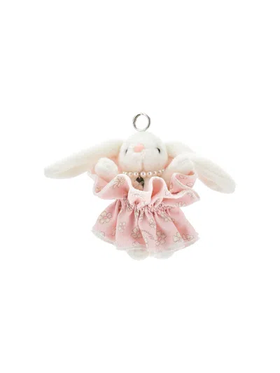 Monnalisa Babies'   Bunny Keychain In Pink
