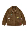 Monnalisa Butterfly Jacket In Multi