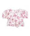 Monnalisa Butterfly-print Blouse In White